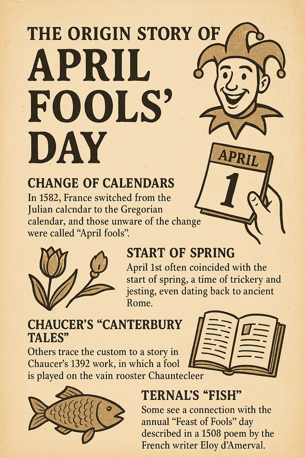 Origin of April Fools Day – The Origin Zone